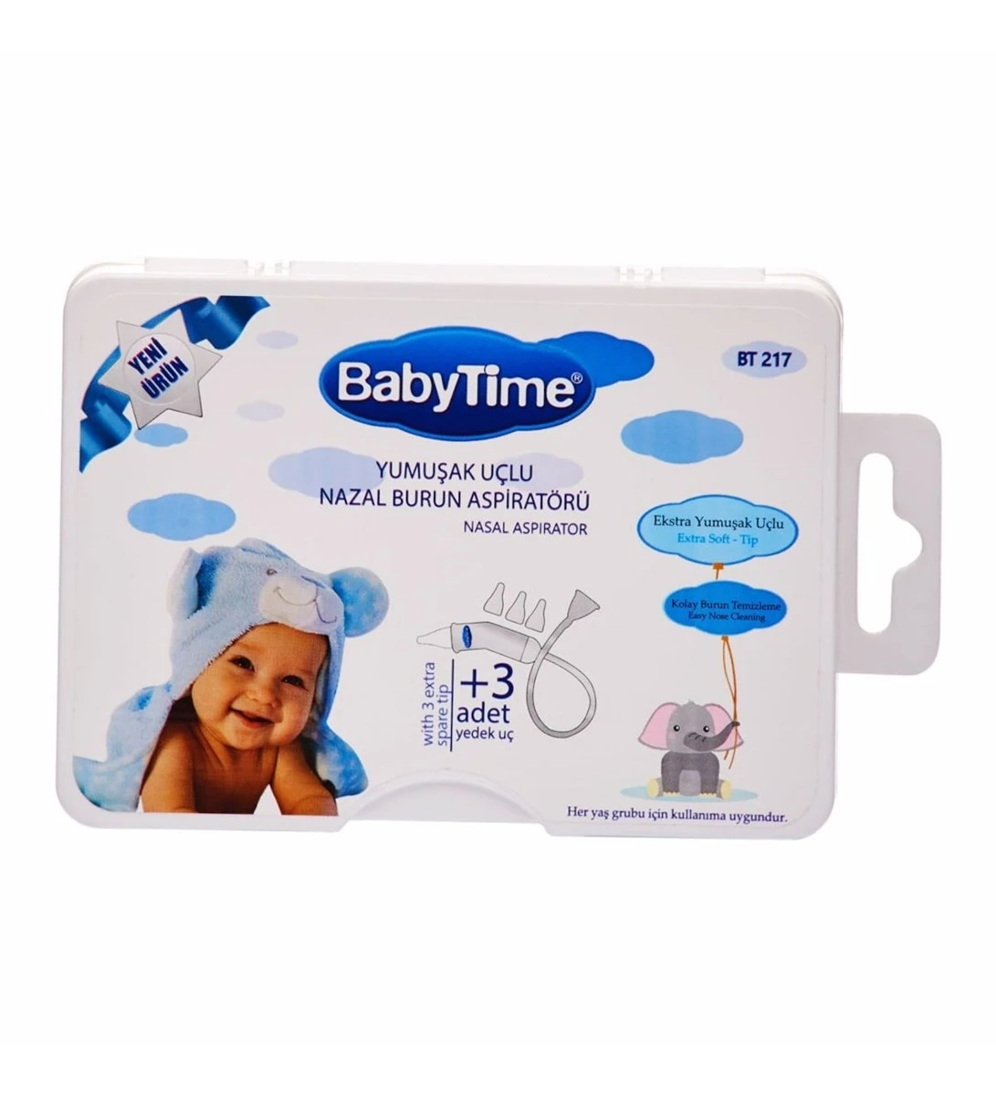 Bebek Babytime Burun Aspiratörü 3 Adet Yedek Uç
