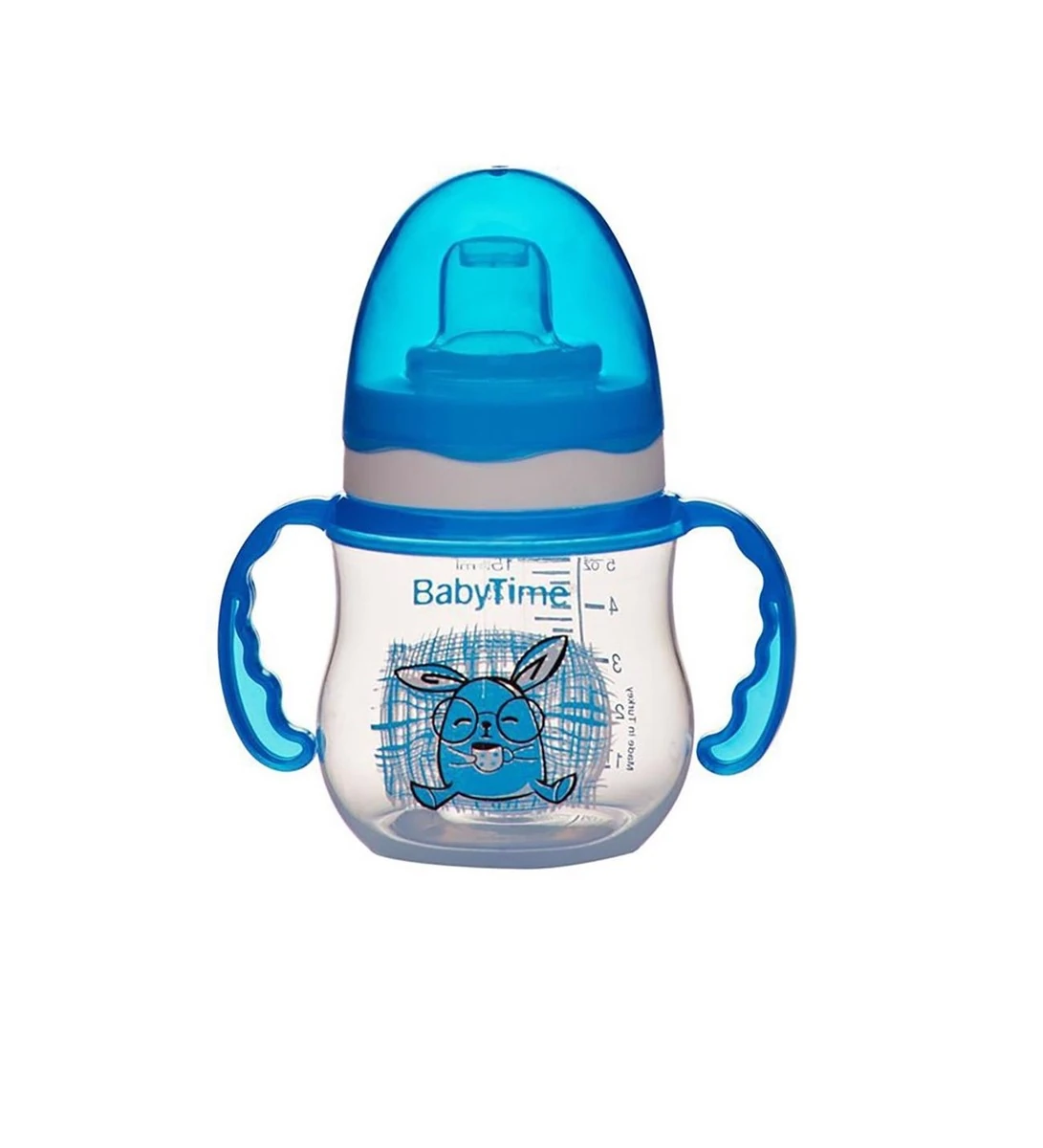 Bebek Babytime Damla Akıtmaz Kulplu Bardak Mavi 150 ml