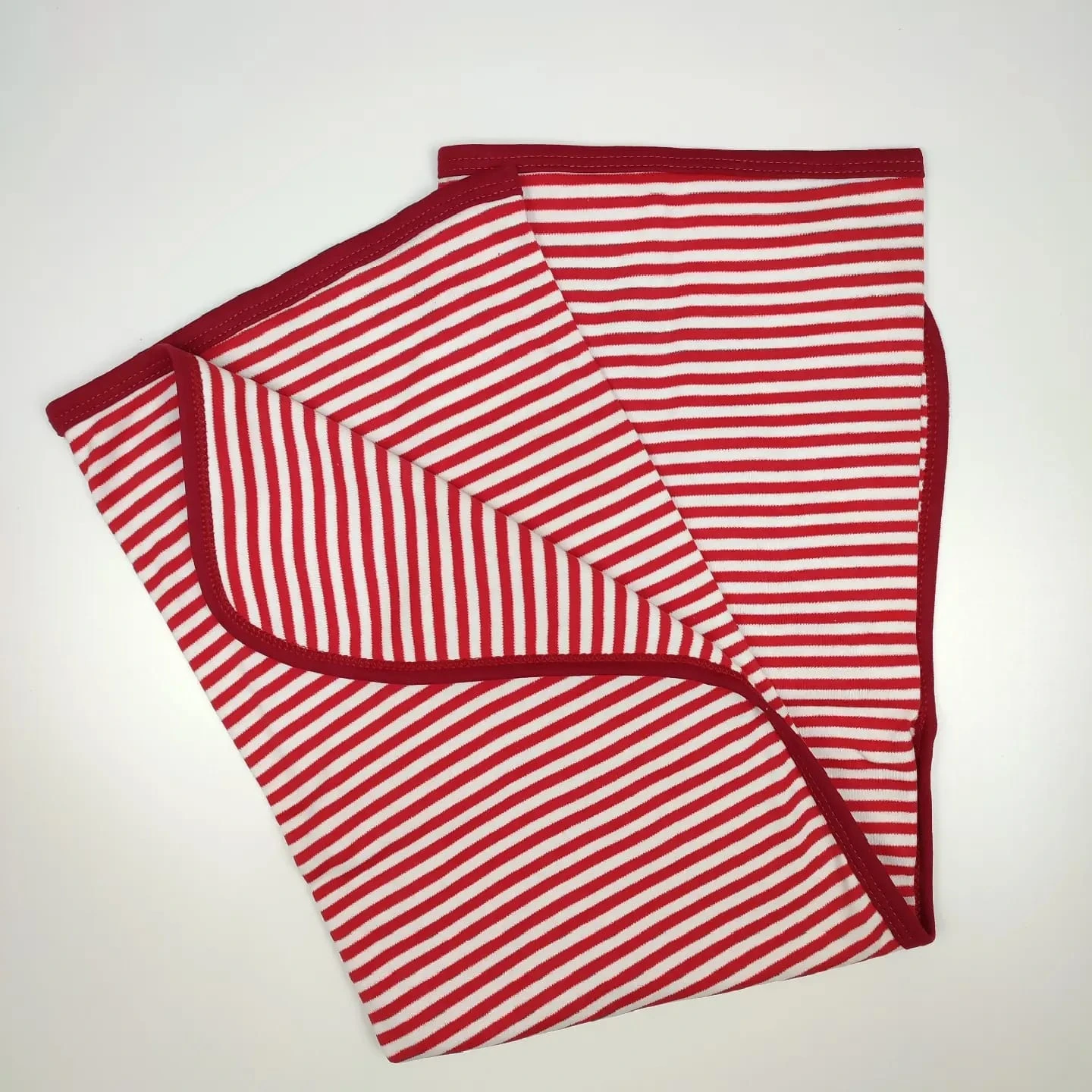 Bebek Çizgili Battaniye 80*90 cm KIRMIZI
