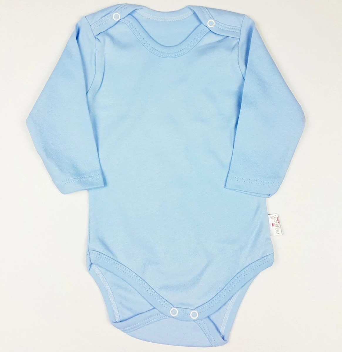 bebek zıbın uzun kollu çıtçıtlı mavi