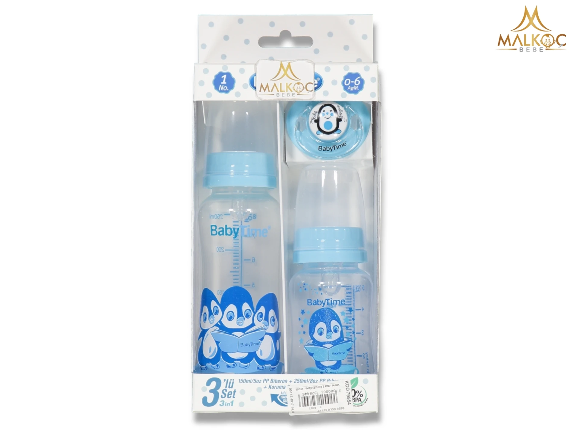  BEBEK  2 BİBERON - 1 EMZİK ÜÇLÜ SET