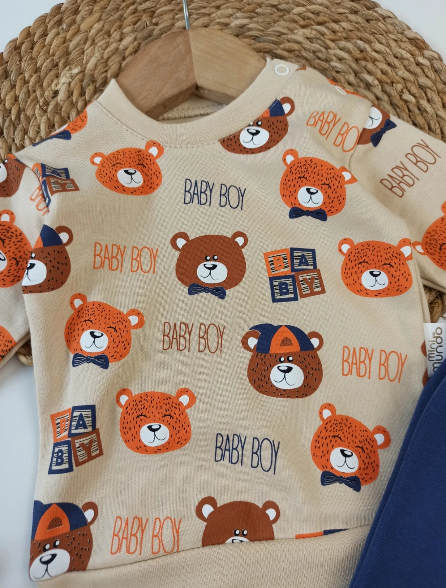 Bebek 9-18 Ay Baby Boy Baskılı 2 li Mevsimlik Takım