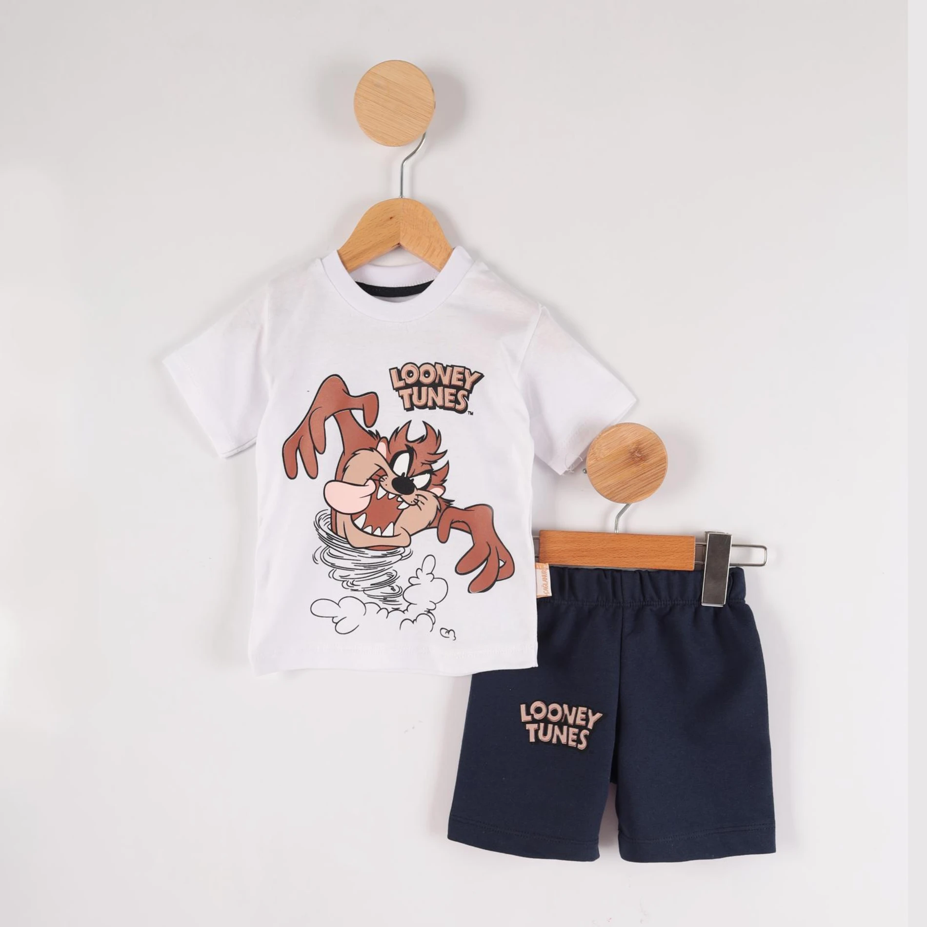 Bebek 1-4 Yaş Looney Tunes Baskılı  2 li Takım Çeşit