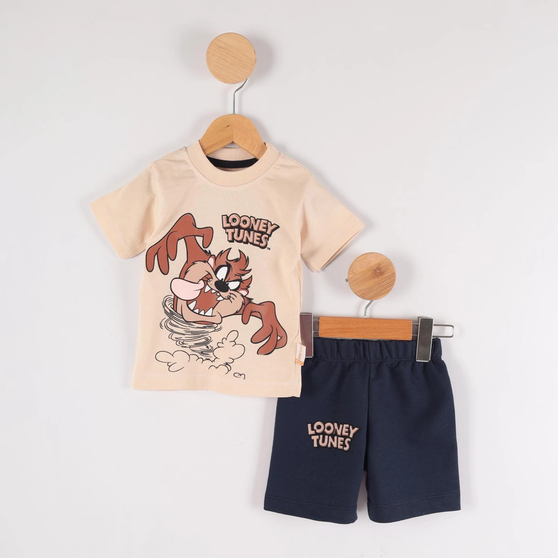 Bebek 1-4 Yaş Looney Tunes Baskılı  2 li Takım Çeşit