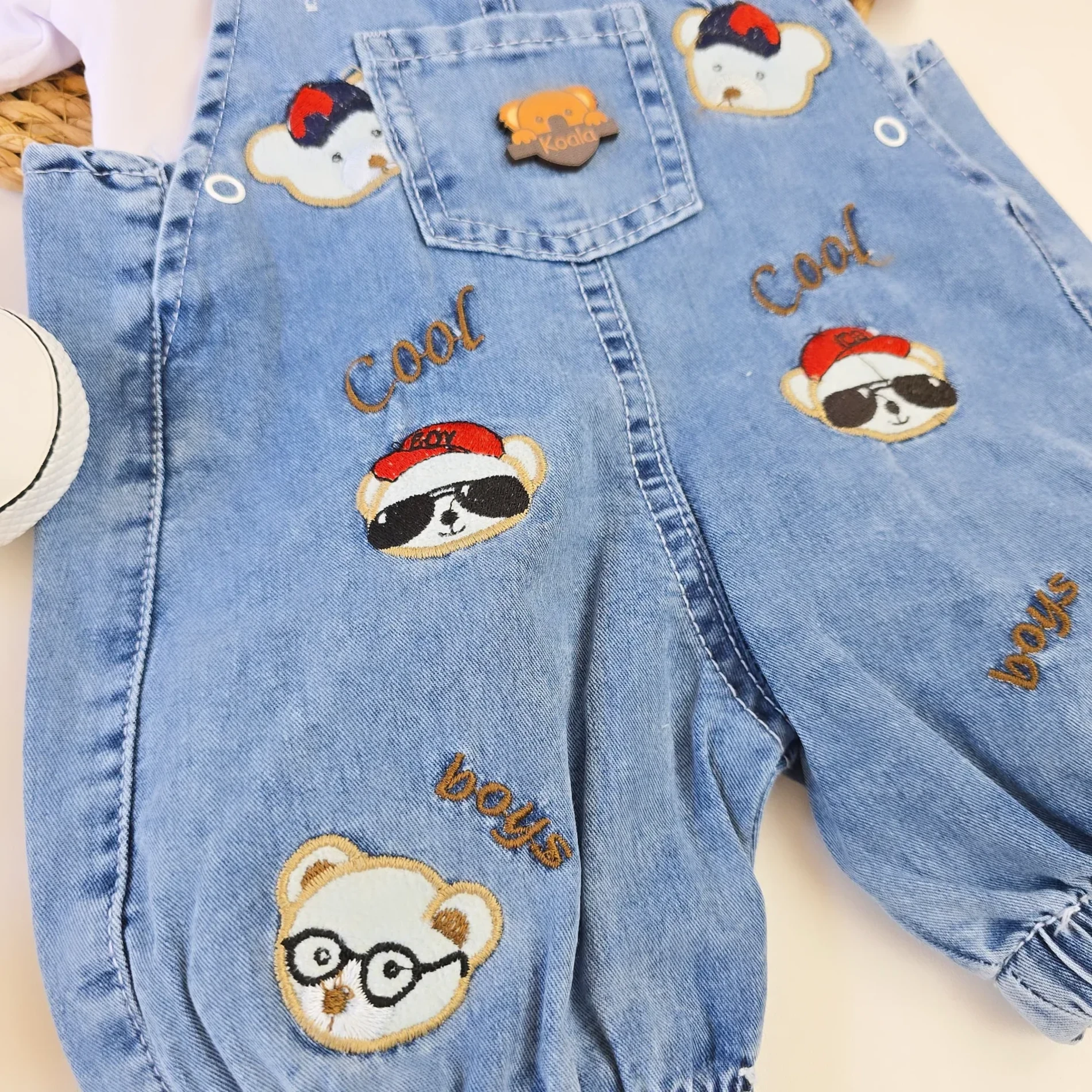 BEBEK 12-24 AY COOL AYICIK NAKIŞLI KISA KOL BADY Lİ KOT SALOPET
